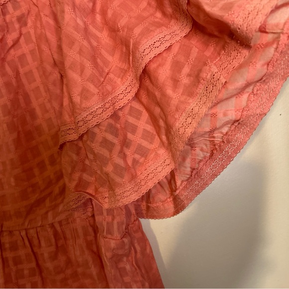 Versona Terracotta Layered Sleeve Blouse - Picture 2 of 7